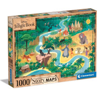 CLEMENTONI Puzzle Story Maps: Kniha džunglí 1000 dielikov