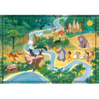 CLEMENTONI Puzzle Story Maps: Kniha džunglí 1000 dielikov