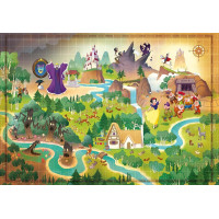CLEMENTONI Puzzle Story Maps: Snehulienka 1000 dielikov