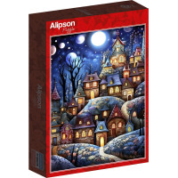 ALIPSON Puzzle Dedinka pri splne 1000 dielikov