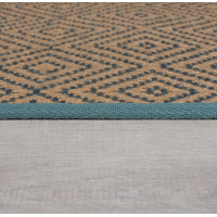 Kusový koberec Geometric Jute Blue