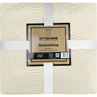 Prikrývka na posteľ VALENTINA 200x220 cm - krémová