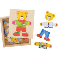 Bigjigs Toys Oblékací puzzle Pán medveď