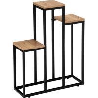 Stojan na kvety AGRAS CRAFT - dub craft/čierny