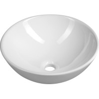 Aqualine Keramické umývadlo na dosku, Ø 40cm, biela 40155