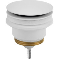 Omp Tea Umývadlová výpusť 5/4“, click-clack, veľká zátka, 10-45mm, biela mat 7532.310.5XD