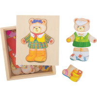 Bigjigs Toys Oblékací puzzle Pani medvedica
