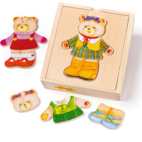 Bigjigs Toys Oblékací puzzle Pani medvedica