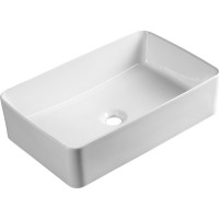 Aqualine Keramické umývadlo na dosku, 54x33cm, biela 54331