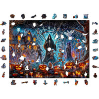 WOODEN CITY Drevené puzzle Halloweensky Pán smrti 1010 dielikov