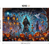 WOODEN CITY Drevené puzzle Halloweensky Pán smrti 1010 dielikov