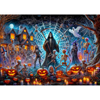 WOODEN CITY Drevené puzzle Halloweensky Pán smrti 1010 dielikov