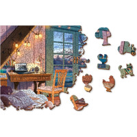 WOODEN CITY Drevené puzzle Útulná chata 505 dielikov