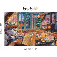 WOODEN CITY Drevené puzzle Útulná chata 505 dielikov