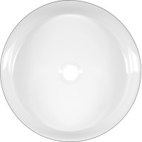 Sapho FIASTRA keramické umývadlo na dosku, Ø 40cm, čierna mat FT801B