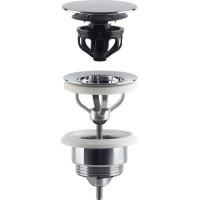 Omp Tea Umývadlová výpusť 5/4“, click-clack, veľká zátka, 10-45mm, chróm 7532.310.5