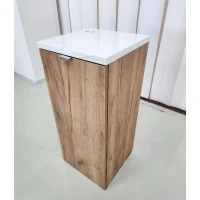 ZOSTAVNÉ: Kúpeľňová závesná skrinka KAPA dub zlatý - nízka spodná s košom na bielizeň