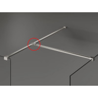 Spojka upevňovacích ramien do sprchovacieho kúta MEXEN WALK-IN KIOTO - inox