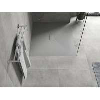 Sprchová SMC vanička MEXEN HUGO 100x140 cm - šedá, 42611014