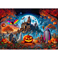 WOODEN CITY Drevené puzzle Halloweenska tekvica 1010 dielikov