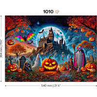 WOODEN CITY Drevené puzzle Halloweenska tekvica 1010 dielikov