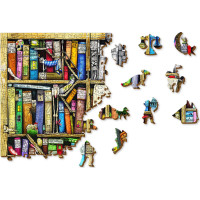 WOODEN CITY Drevené puzzle Police s knihami 1010 dielikov