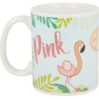 STOR Hrnček keramický 325 ml Prasiatko Peppa Flamingo