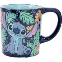STOR Hrnček keramický s protišmykovým dnom 295 ml Stitch