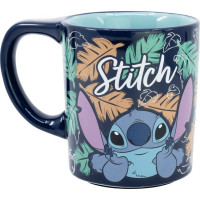 STOR Hrnček keramický s protišmykovým dnom 295 ml Stitch