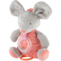 TEDDIES Naťahovací hrací strojček plyšová Myš