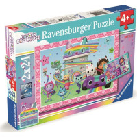 RAVENSBURGER Puzzle Gábinin kúzelný domček 2x24 dielikov