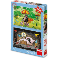 DINO Puzzle Krtko: Krtkov deň 2x48 dielikov
