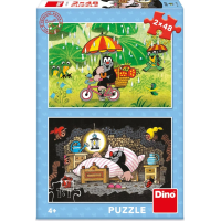 DINO Puzzle Krtko: Krtkov deň 2x48 dielikov