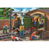 RAVENSBURGER Puzzle Staň sa opravárom lietadiel a vlakov! 2x24 dielikov