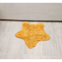 Detský plyšový koberec SOFT STAR 60x60 cm - horčicový