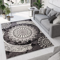 Kusový koberec TAPIS Rosette - tmavo šedý
