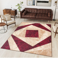 Kusový koberec TAPIS Vertigo - červený/krémový