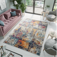 Moderné kusový koberec DENVER Tiras - sivý