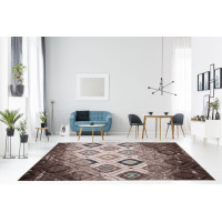 Moderné kusový koberec MATRA béžovo-modrý H109A