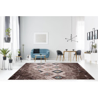 Moderné kusový koberec MATRA béžovo-modrý H109A