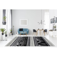 Moderný kusový koberec MATRA šedý H093A