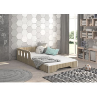 Detská Montessori posteľ MALU 160x80 cm - sonoma