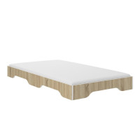 Detská Montessori posteľ SIMPI 140x70 cm + MATRAC - sonoma