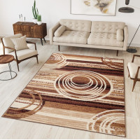 Kusový koberec TAPIS Bubbles - hnedý