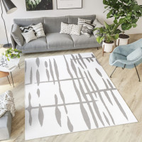 Kusový koberec TAPIS Flick - biely