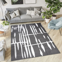 Kusový koberec TAPIS Flick - tmavo šedý