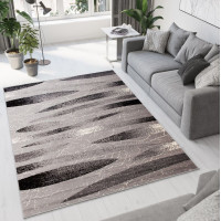 Kusový koberec TAPIS Linocut - šedý