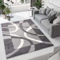 Kusový koberec TAPIS Ribbon - tmavo šedý