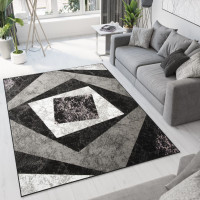 Kusový koberec TAPIS Vertigo - čierny/sivý