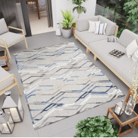 Kusový koberec AVENTURA Pattern - šedý/modrý